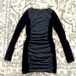 Ruched Sweater Dress